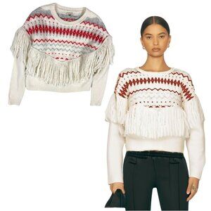 ECOTE Southwestern Sweater with Fringe NEW Size XS